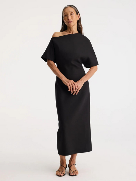 Sculptural Asymmetrical dress in Black