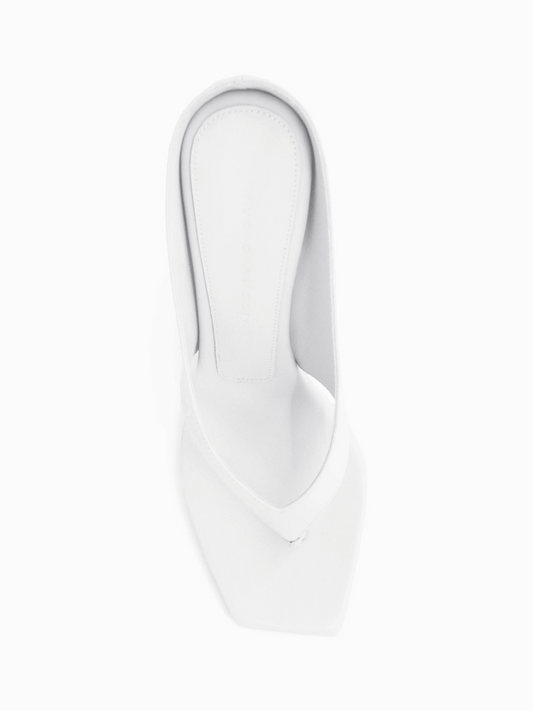 Angela 90 Heel in White