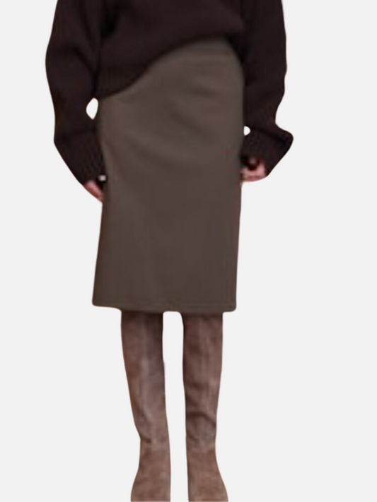 Tailored pencil skirt in Earth