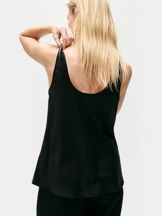 Scoop Neck Tank in Black