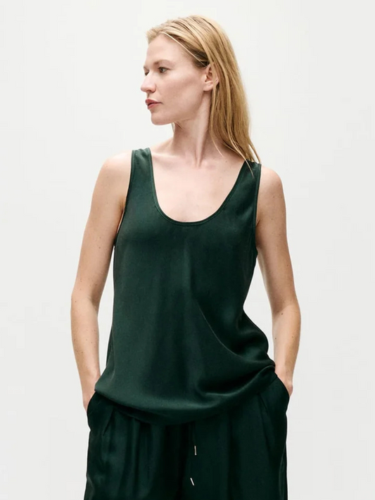 PRE-ORDER Scoop Neck Tank in Scarab