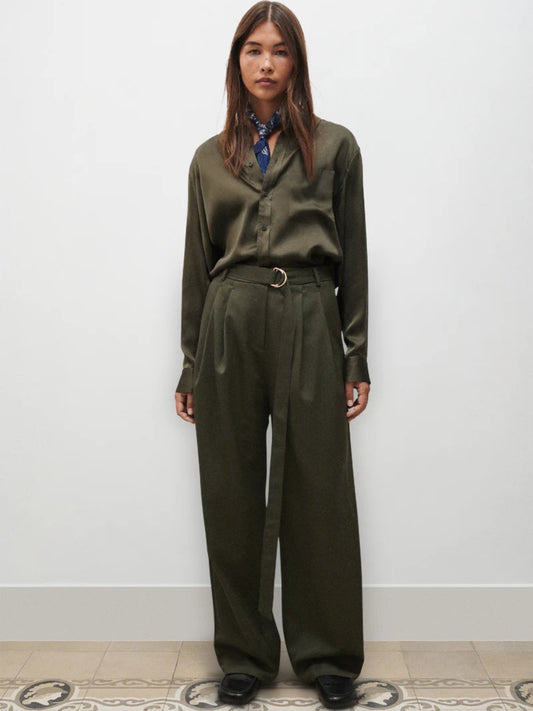 PRE-ORDER Boyfriend Shirt in Pine