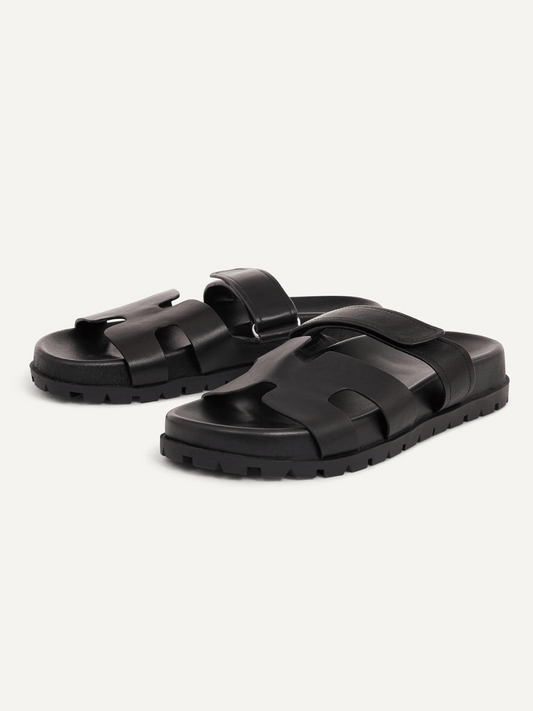 PRE-ORDER Harley Slide in Black Leather