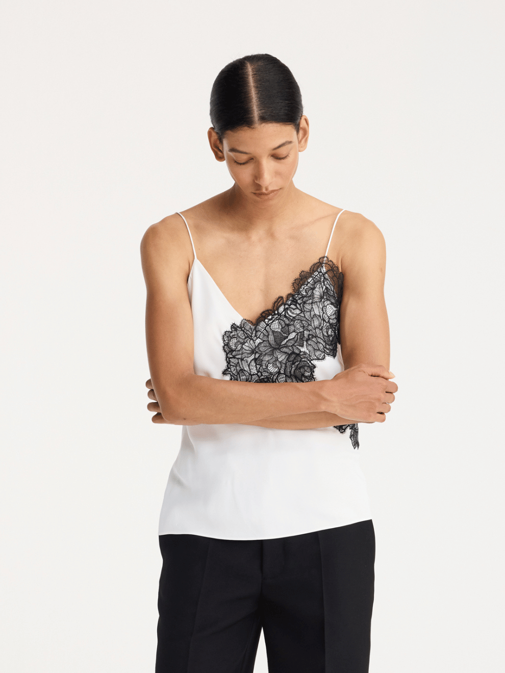 Lace Camisole in Optic White