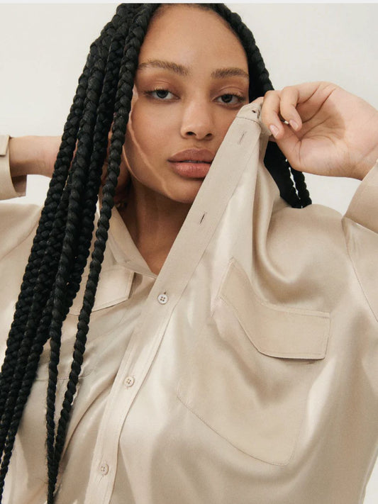 PRE-ORDER Boyfriend Shirt in Hazelnut