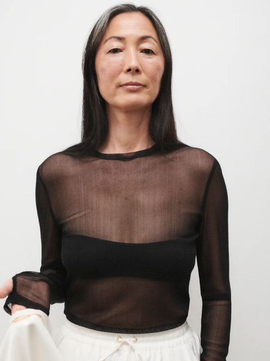 PRE-ORDER Mesh Long Sleeve Top