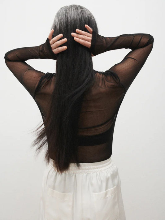 PRE-ORDER Mesh Long Sleeve Top