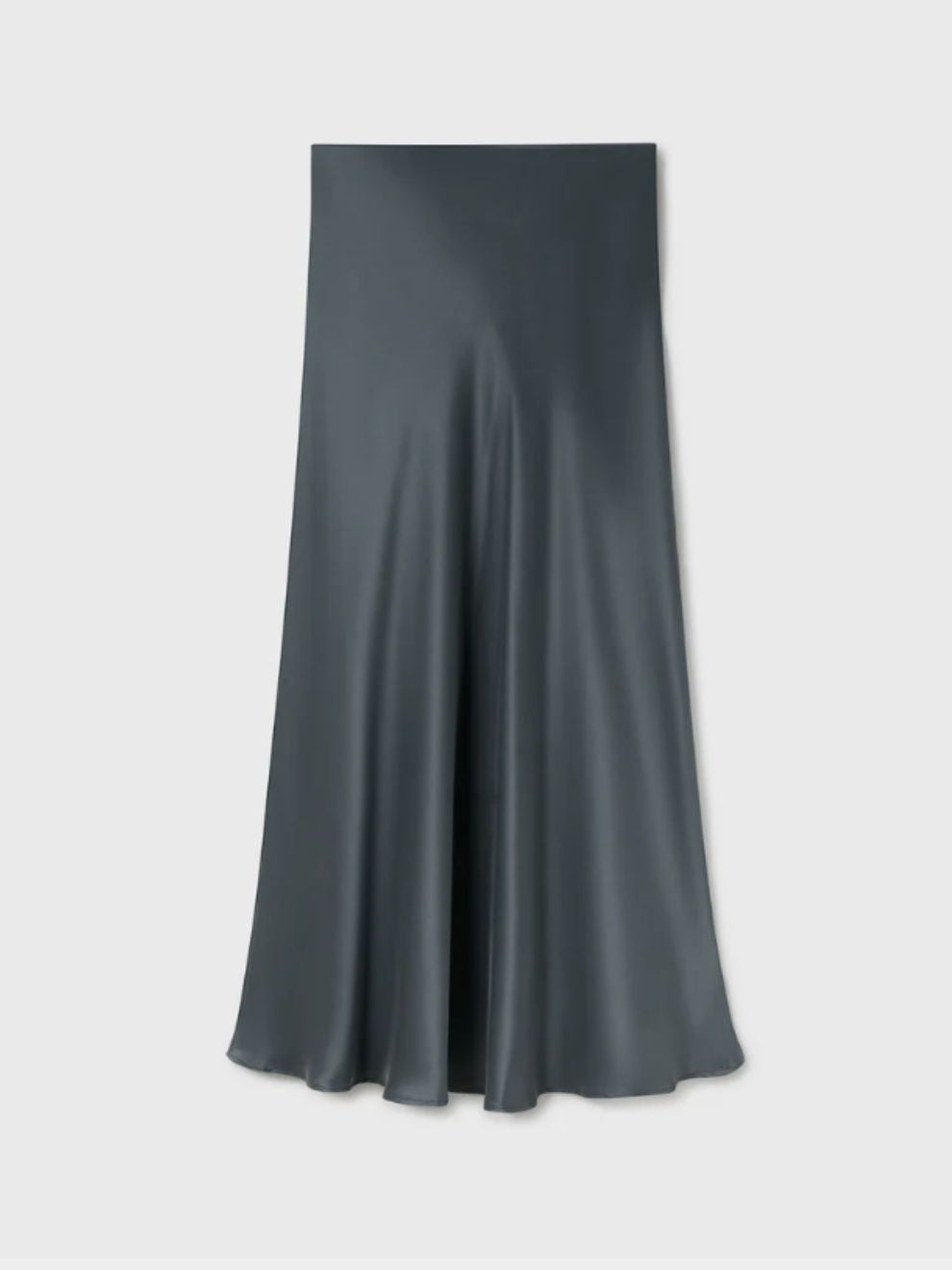 PRE-ORDER Long Bias Cut Skirt in Slate