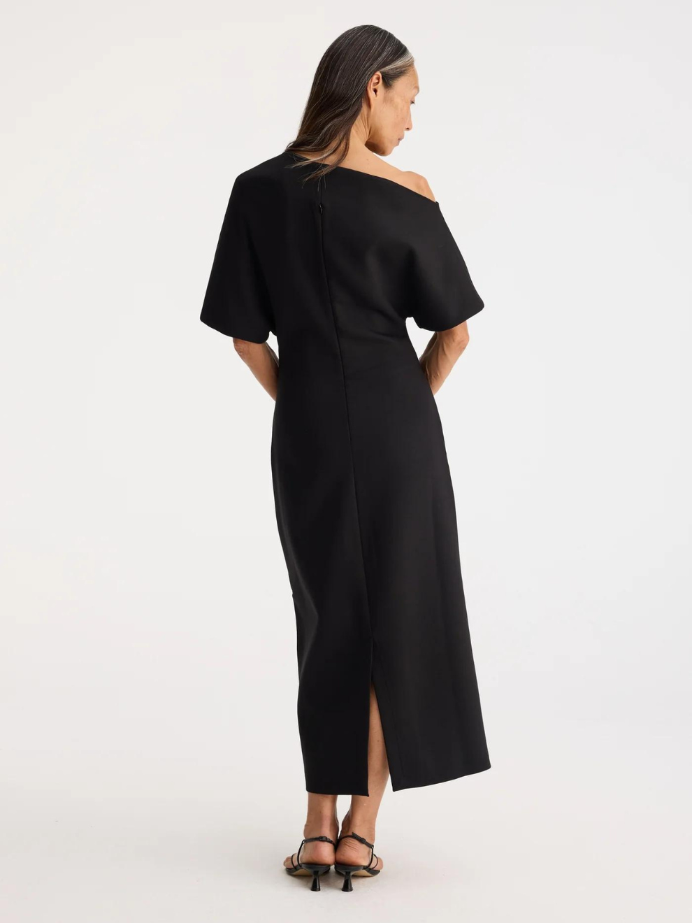 Sculptural Asymmetrical dress in Black