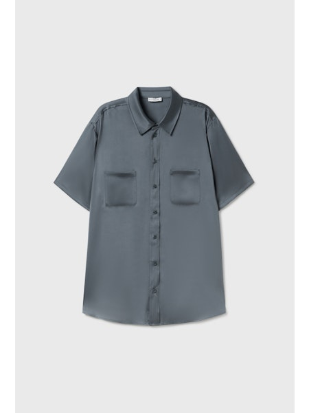 PRE-ORDER Short Sleeve Boyfriend Shirt in Slate