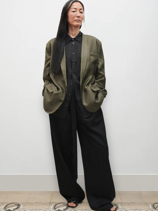 PRE-ORDER Silk Twill Miami Blazer in Pine