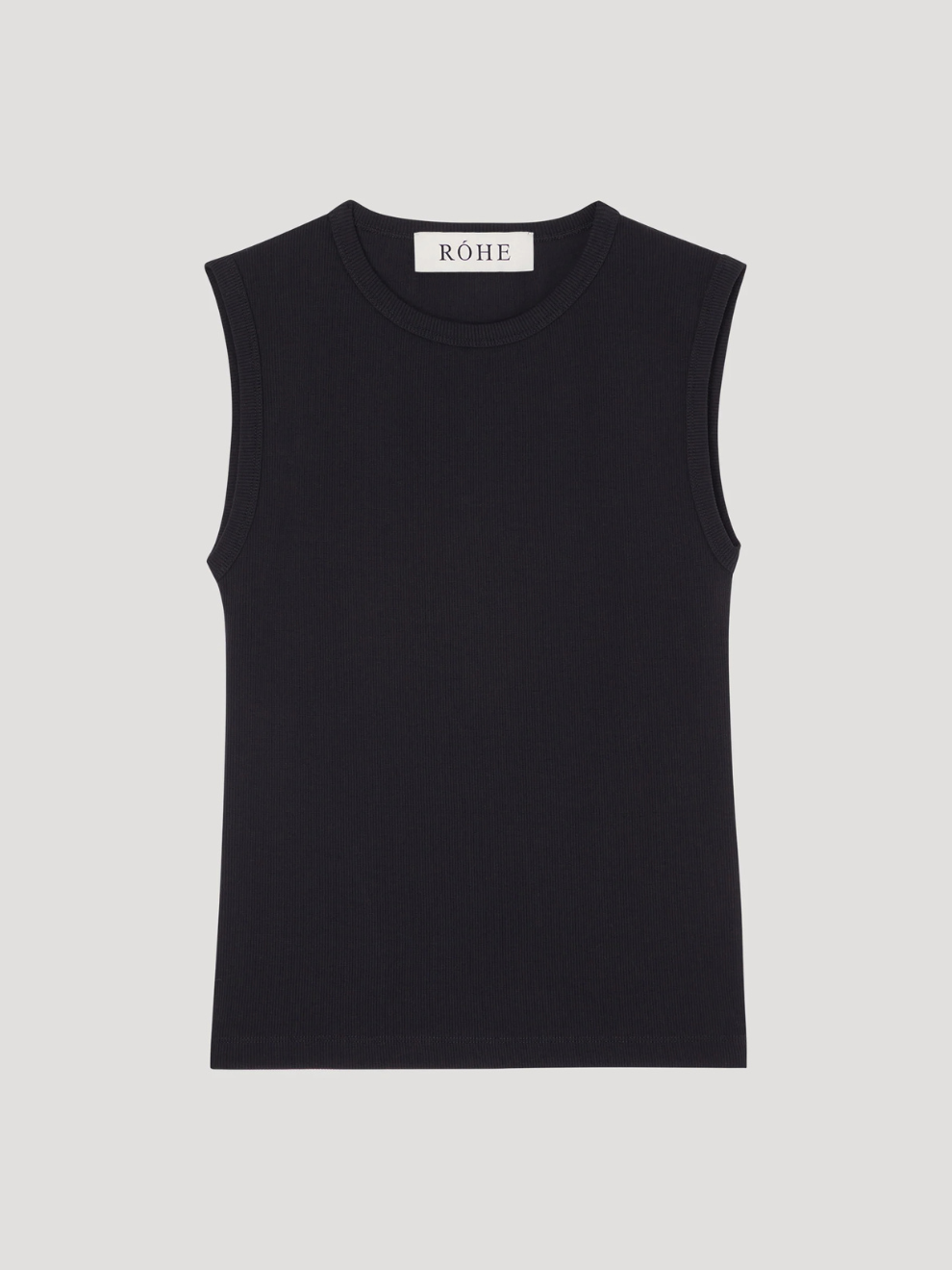 PRE-ORDER Tight Rib Tank Top in Black