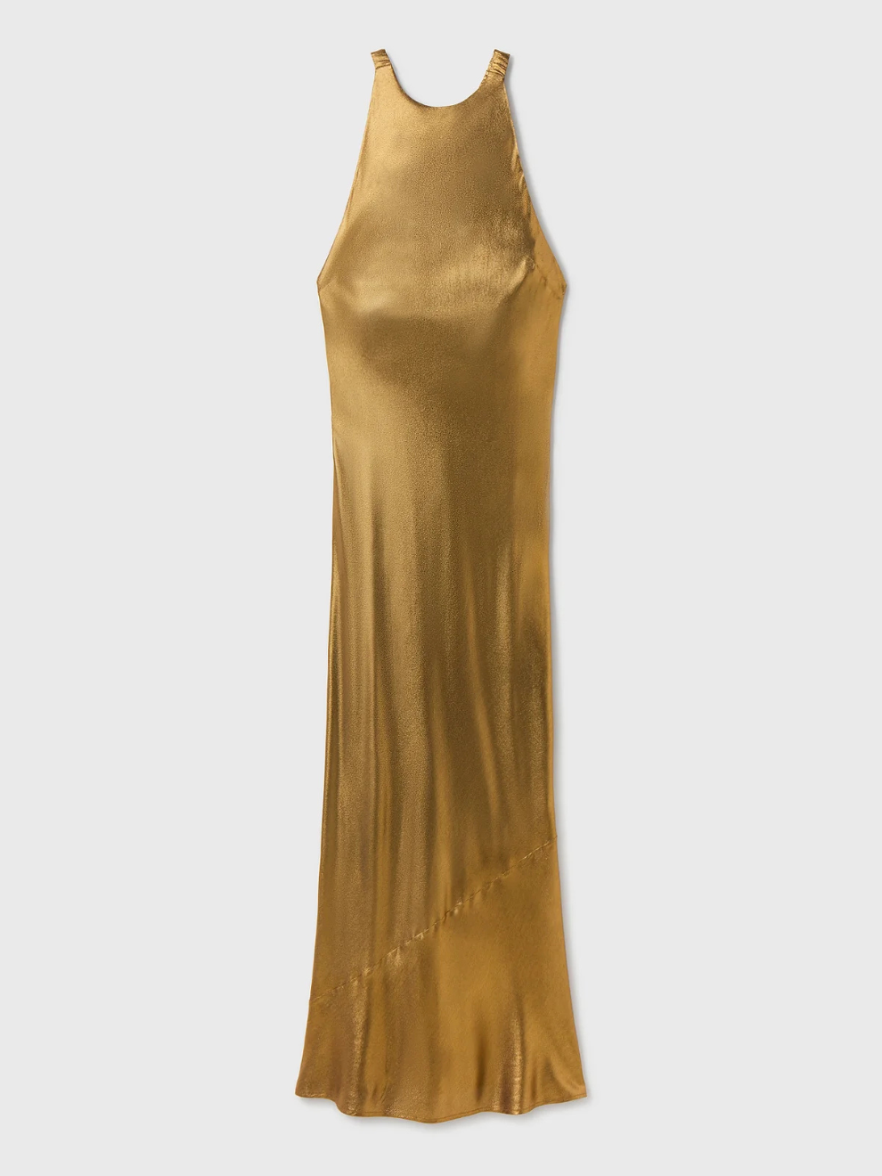 High Low Dress in Gold