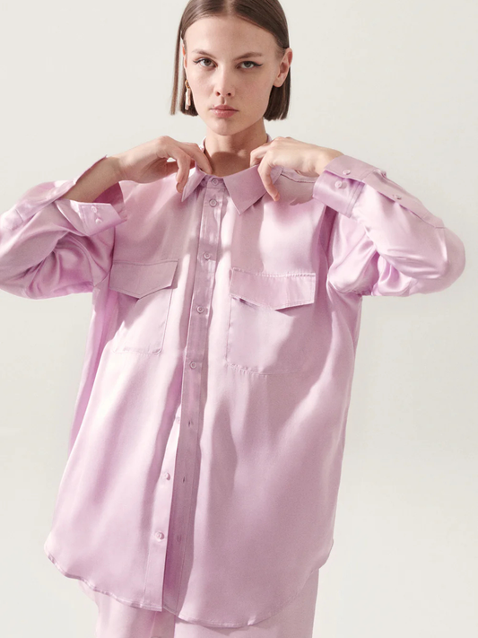 Boyfriend Shirt in Lilac
