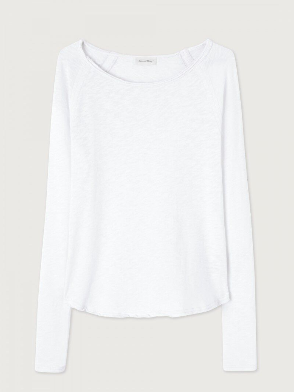 Sonoma Long Sleeve T-Shirt Boat Neck in White