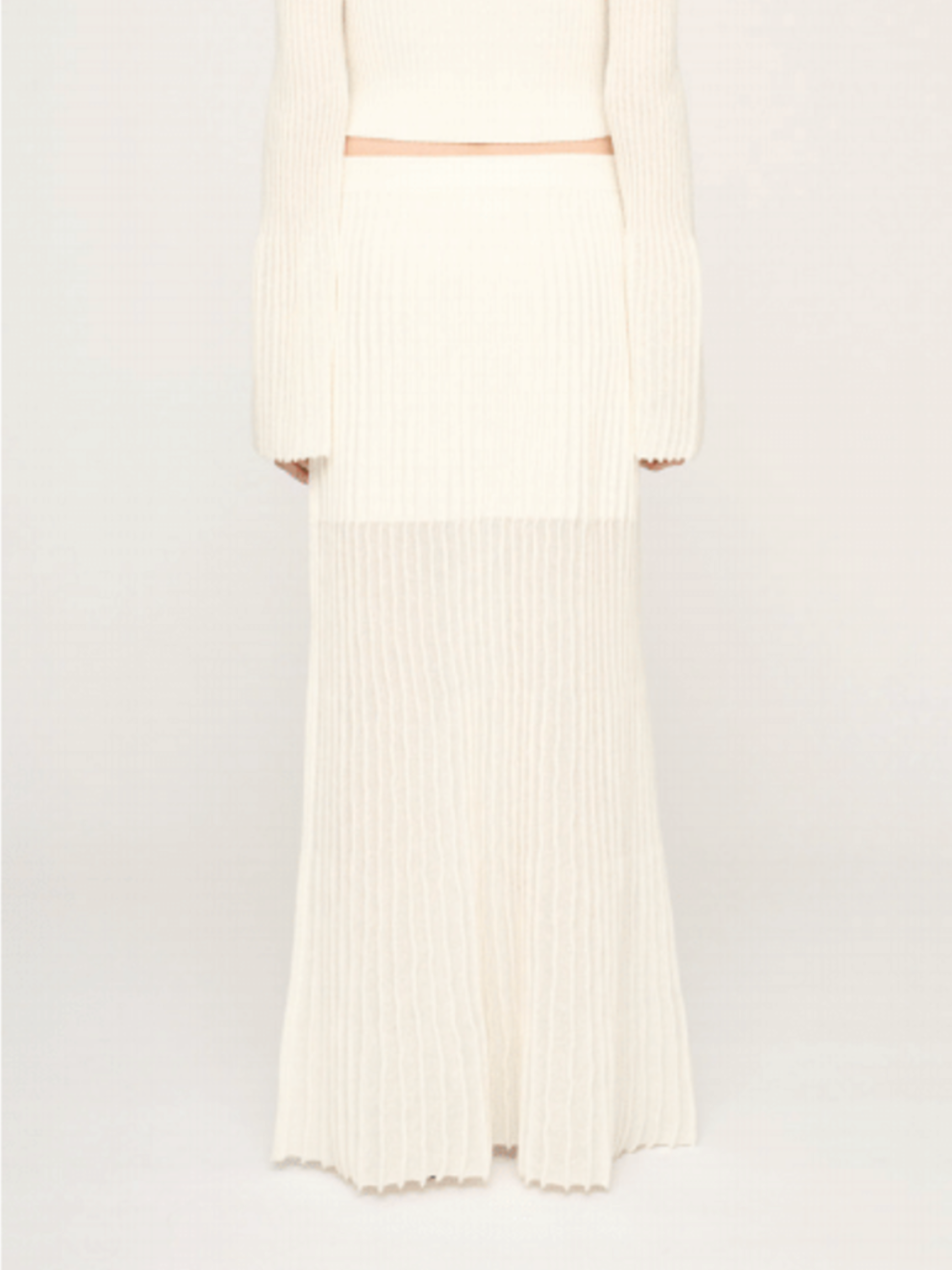 PRE-ORDER Manning Knit Skirt in Off White