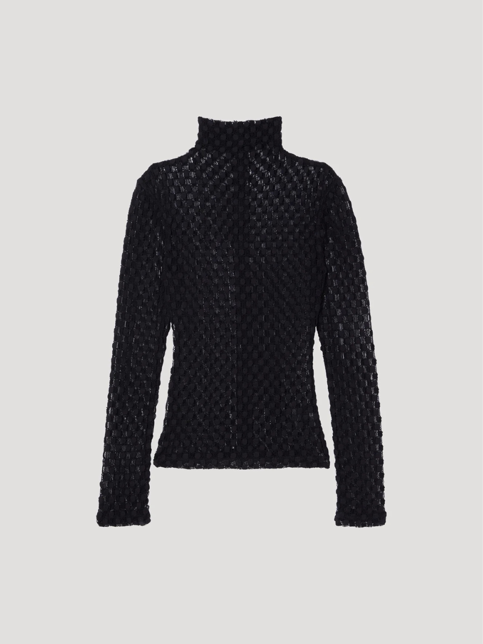 PRE-ORDER Geometrical Lace Top in Noir