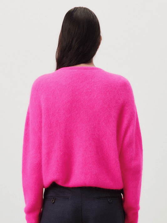 Vito Cardigan in Fluro Pink Melange