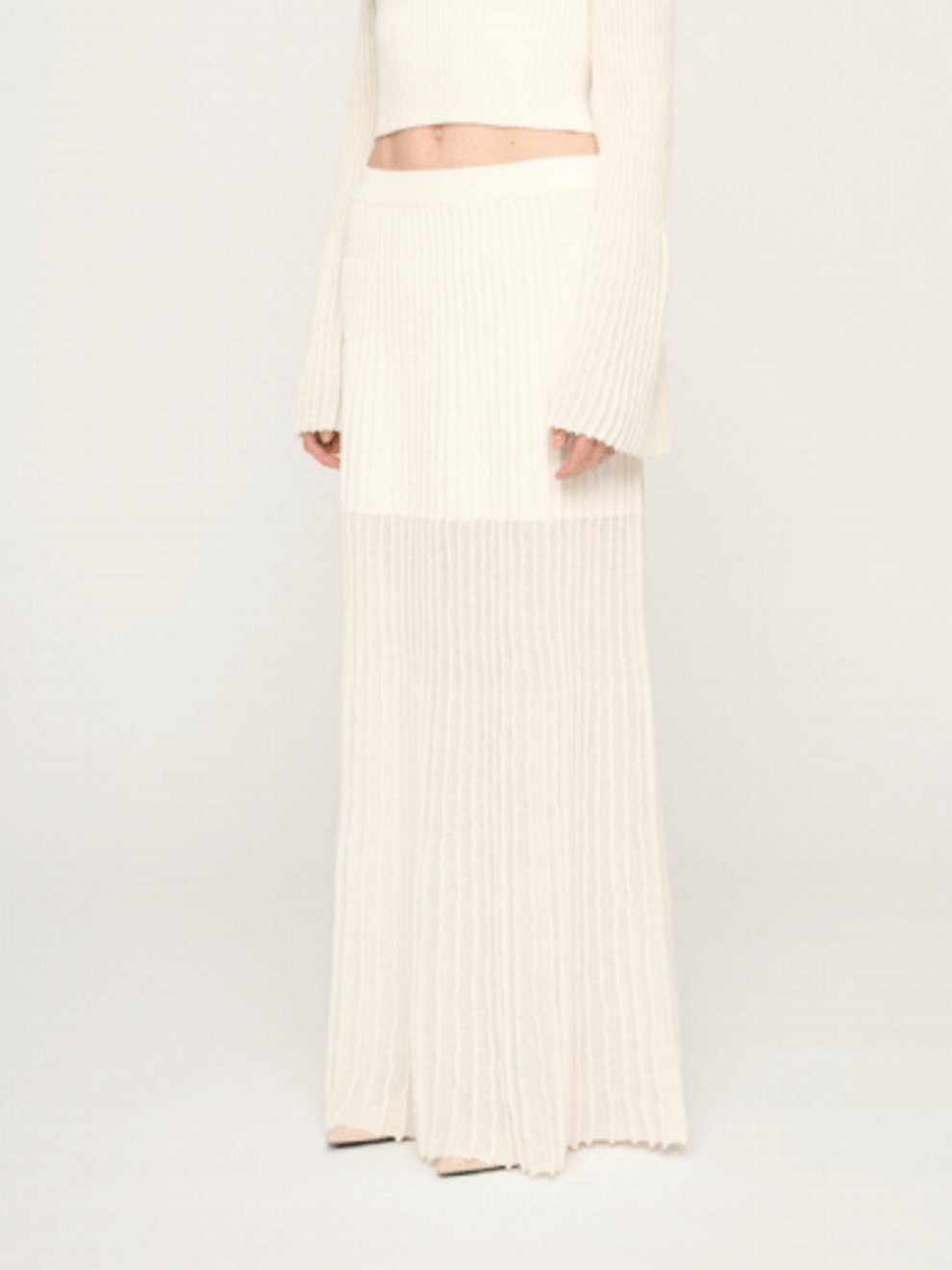 PRE-ORDER Manning Knit Skirt in Off White