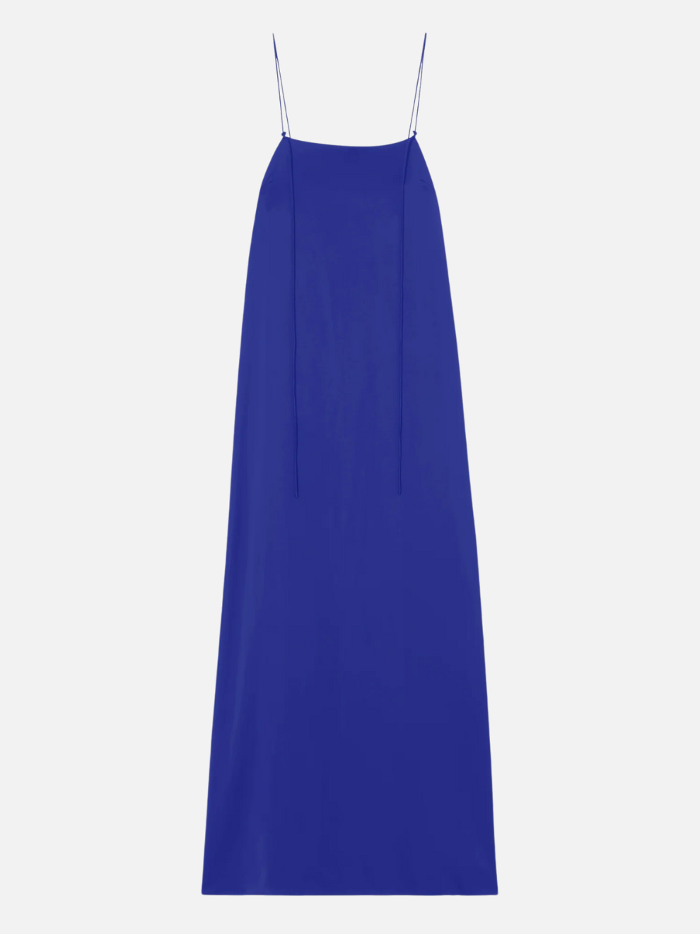 Silk Strap Dress in Electric Blue