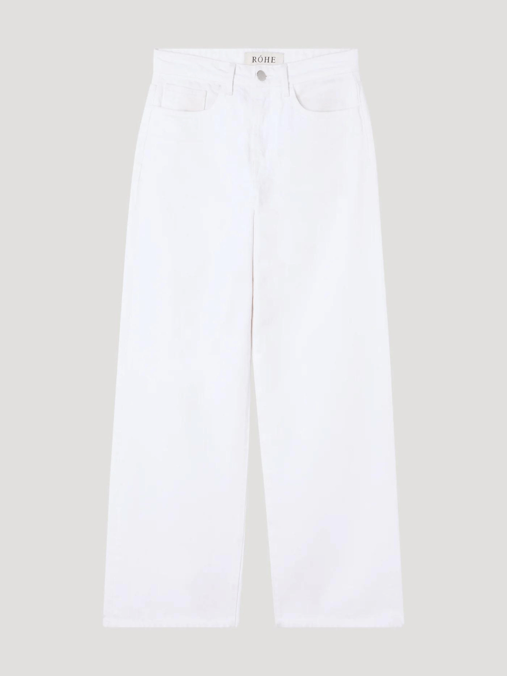 Low Waist Wide Leg Denim in White