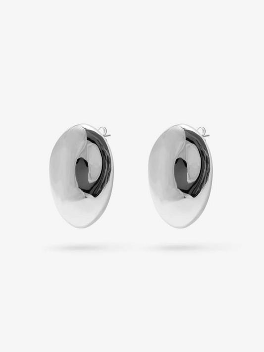 Dylan Dome Earring in Silver