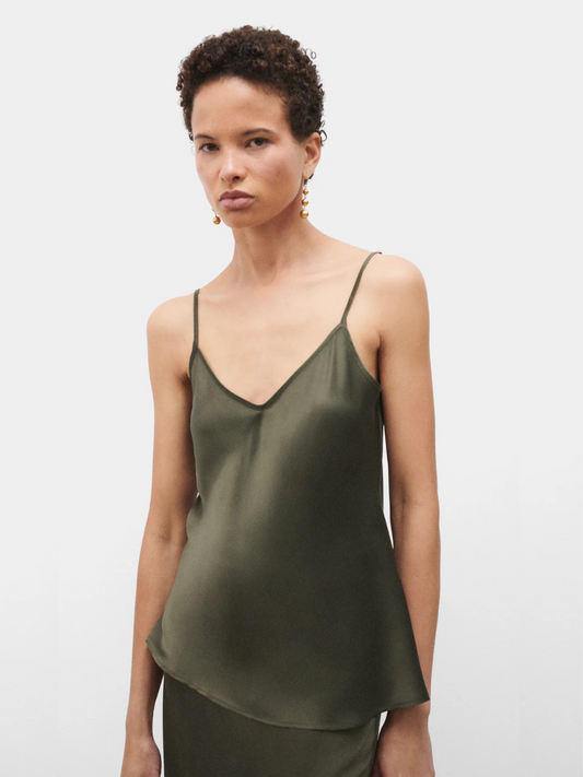 PRE-ORDER Bias Cut Cami in Pine