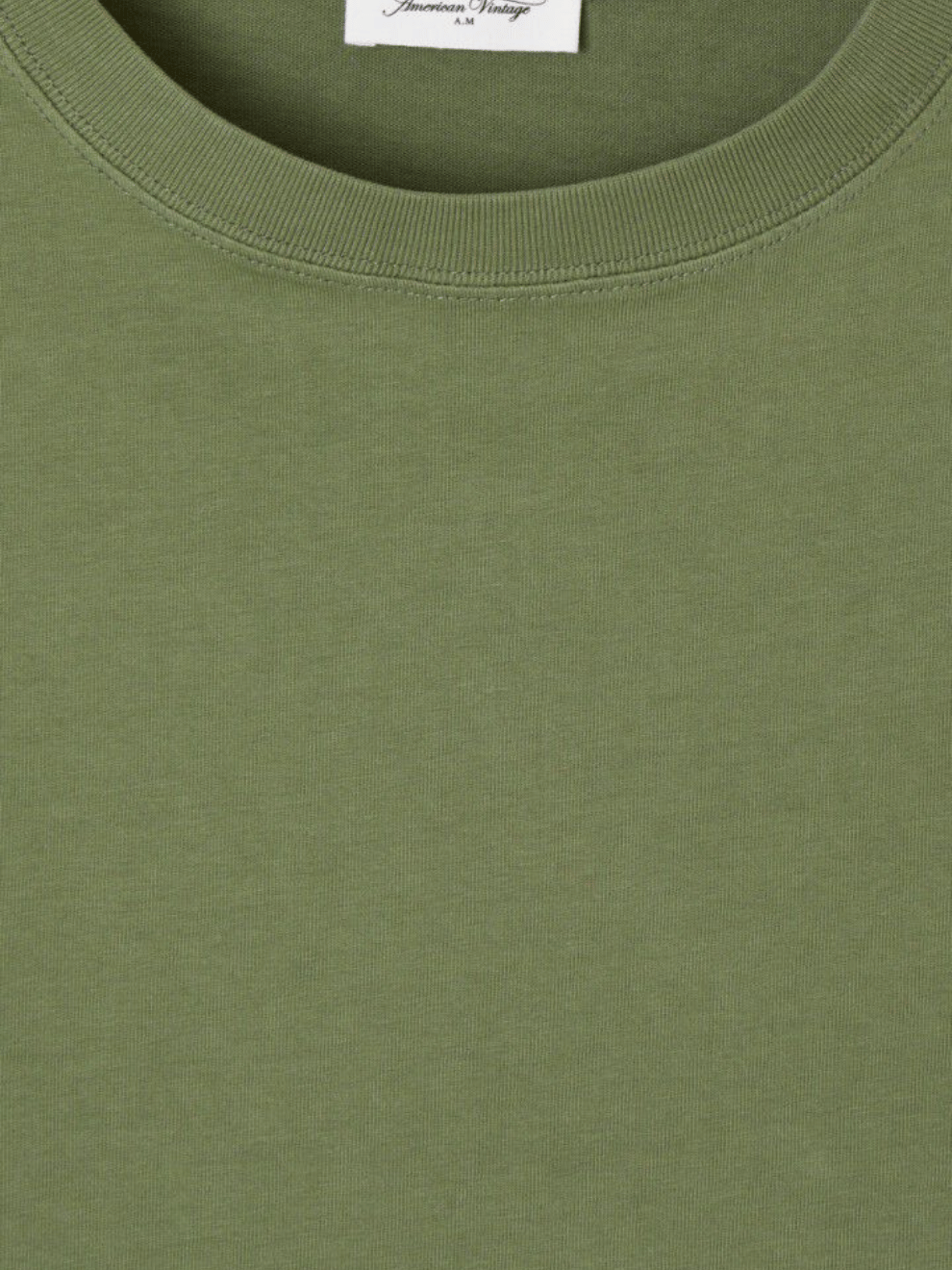 Fizvalley T-Shirt Round Neck in Vintage Army