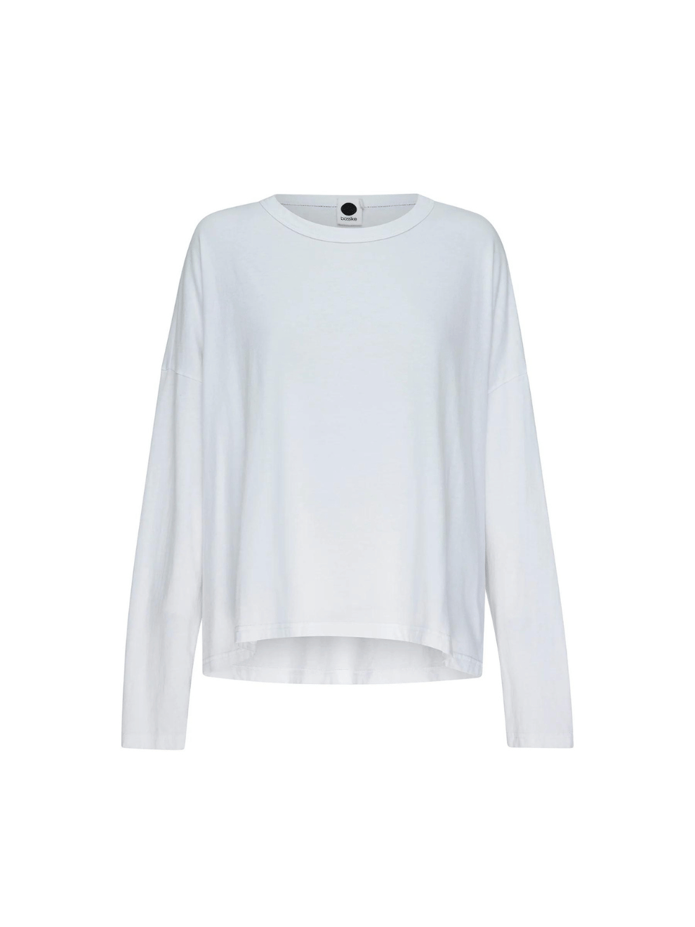 Boxy Heritage Long Sleeve T-Shirt in White