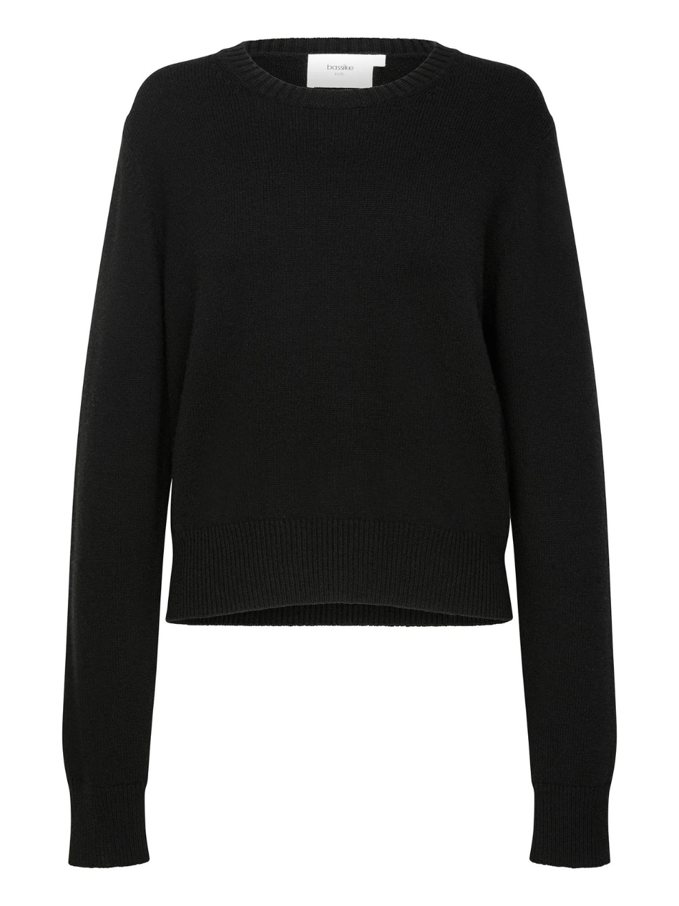 Wool Cashmere Classic Knit in Black