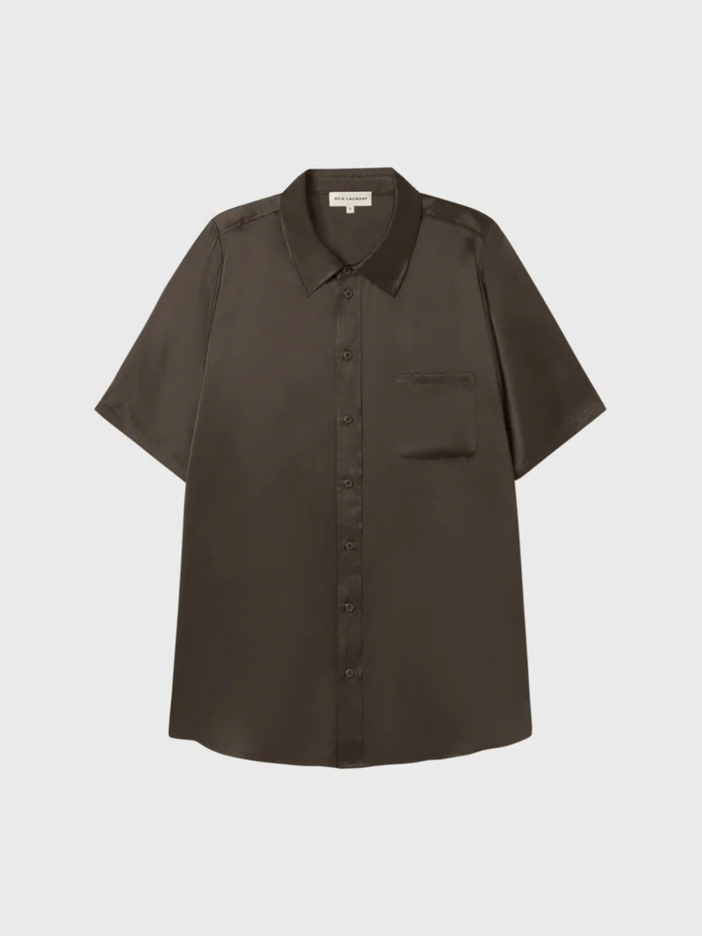 Short Sleeve Boyfriend Shirt in Mantis