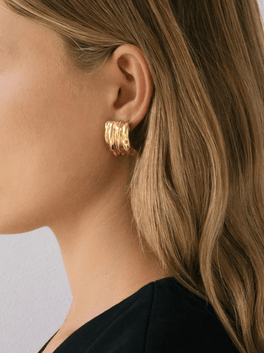 Vertigo Earring in Gold