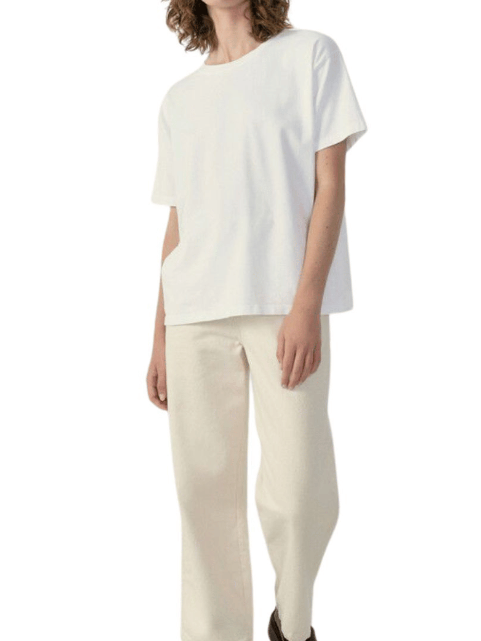 Fizvalley T-Shirt Round Neck in White