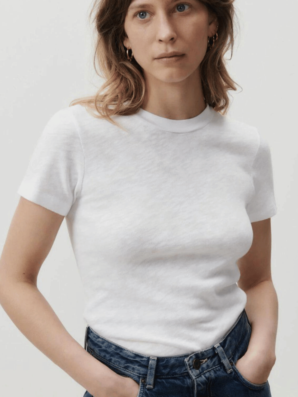 Sonoma T-Shirt Round Neck in White