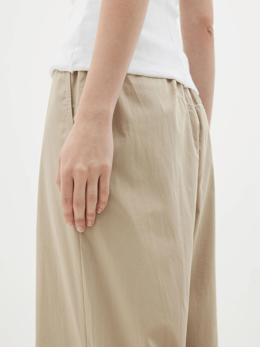 Cotton Summer Pant in Tan