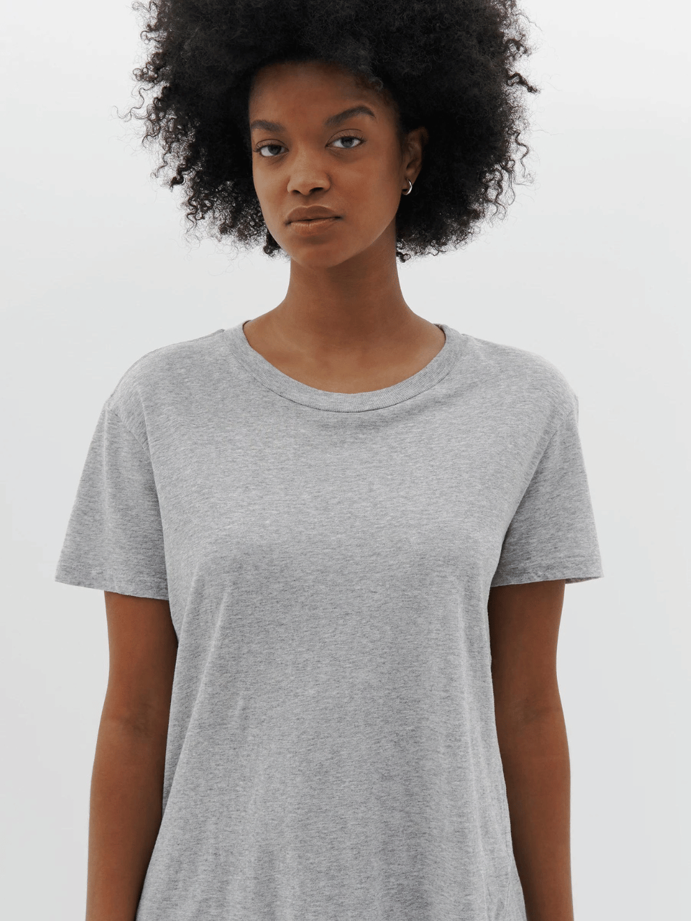 Regular Classic T-Shirt in Grey Marle