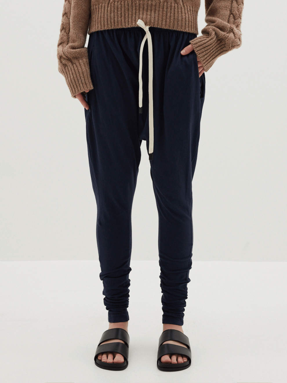 Slouch Jersey Pant in Blue Ink