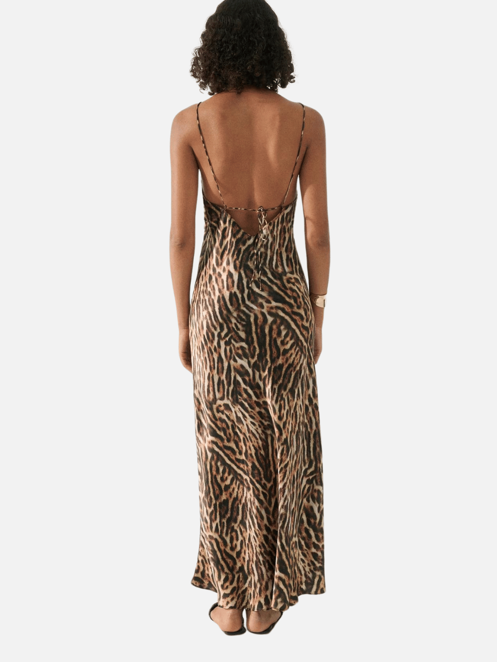 Deco Ruched Dress in Rouleau Leopard
