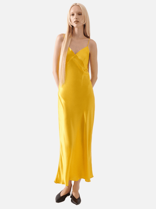 Deco Rouleau Dress in Marigold