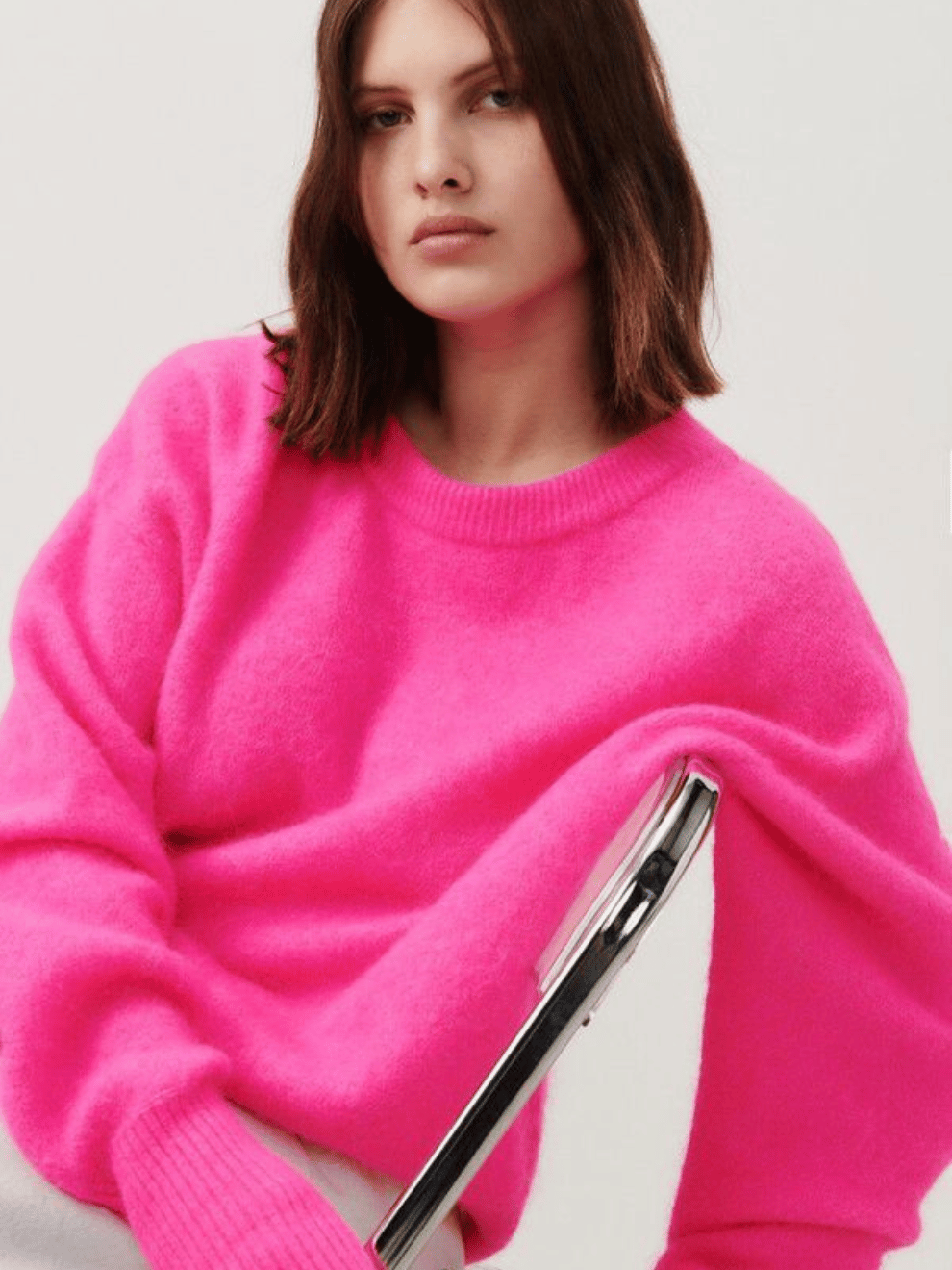 Vito Jumper in Fluro Pink Melange