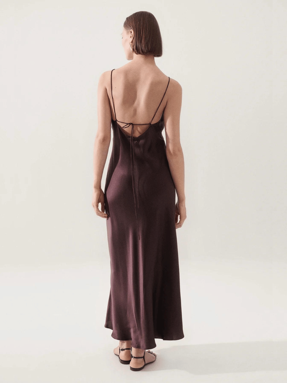 Deco Rouleau Dress in Cacao