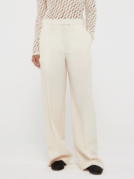 PRE-ORDER Wide Leg Trousers in Off White