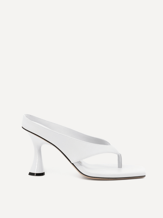 Angela 90 Heel in White