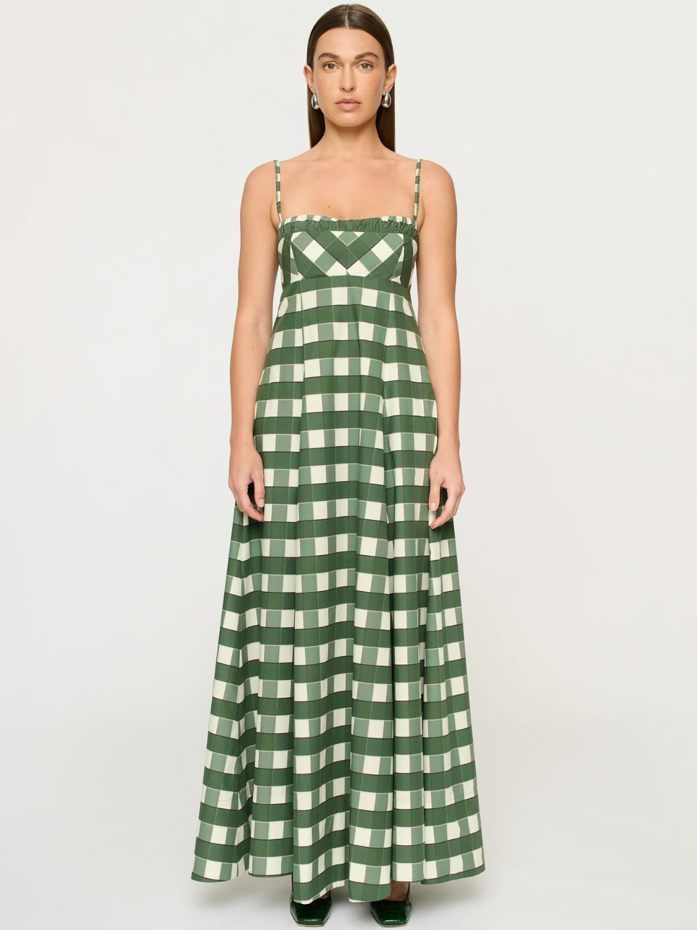 PRE-ORDER Theron Midi Dress in Green