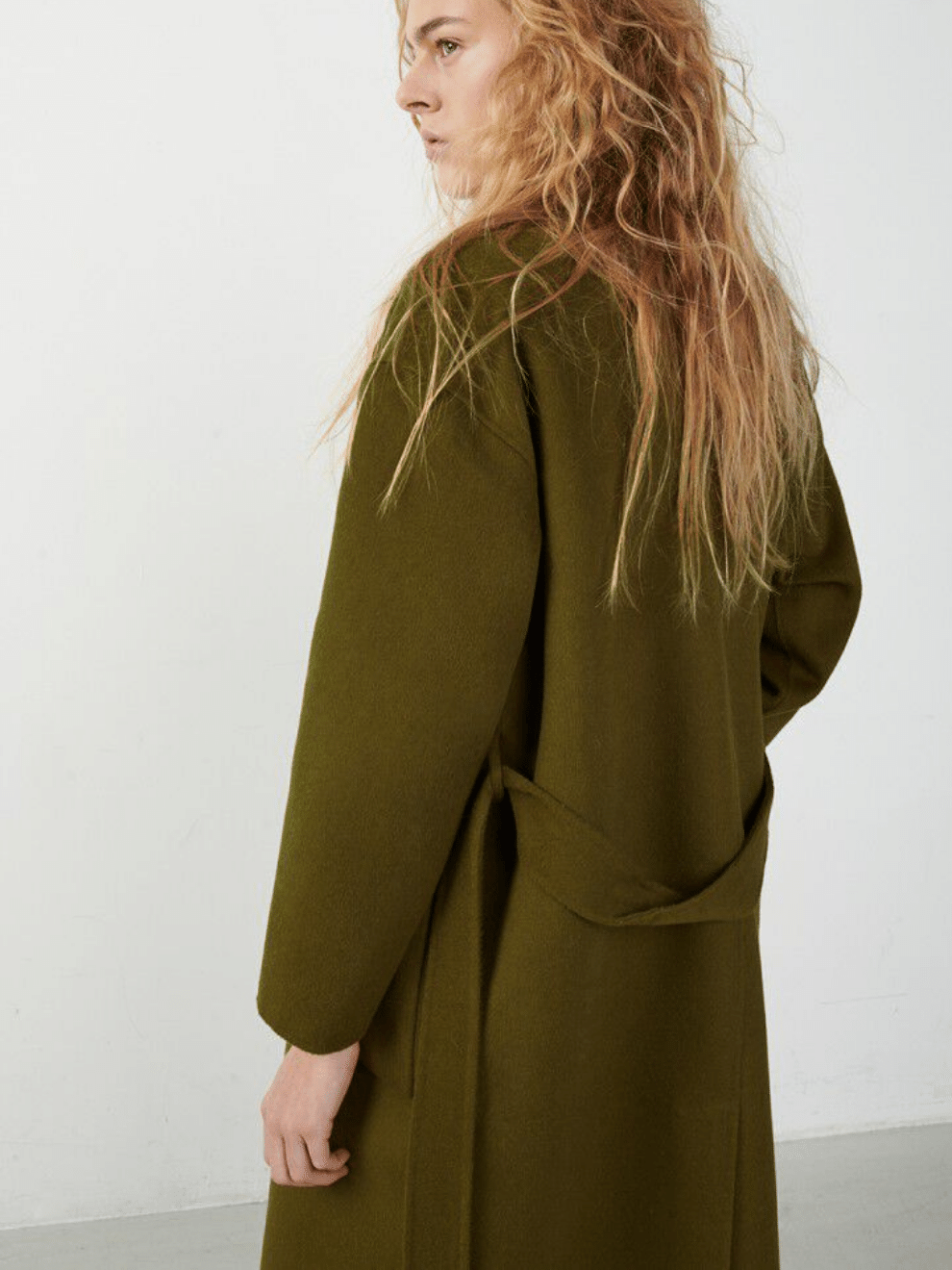 Dadoulove Long Coat in Moss