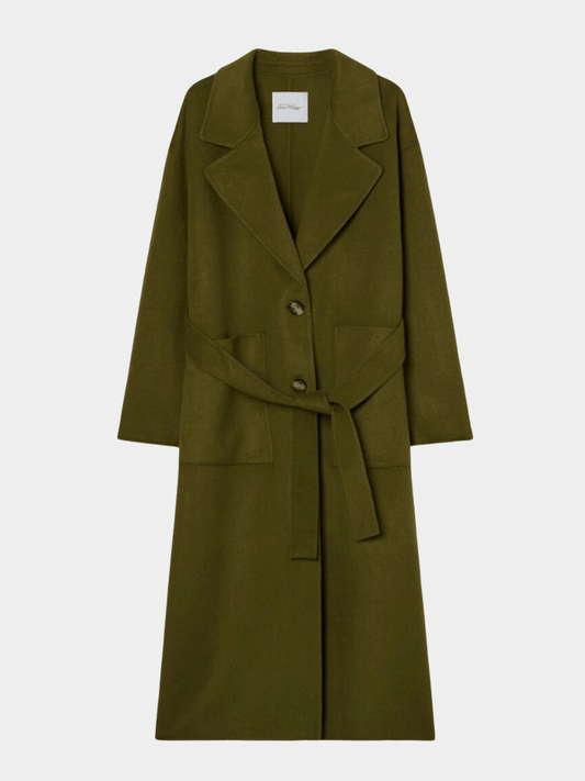 Dadoulove Long Coat in Moss