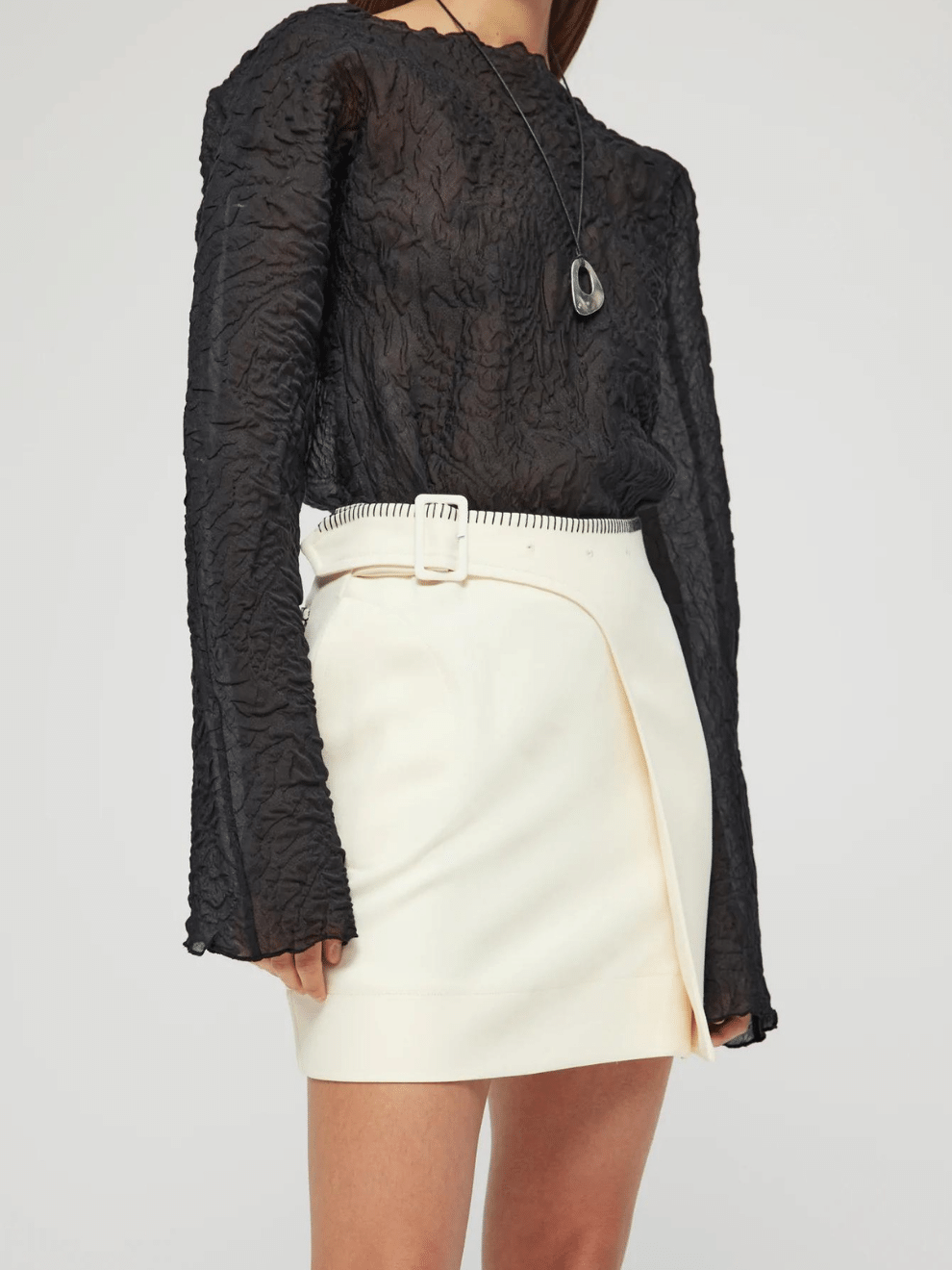 Short Resort Skirt in Ivory