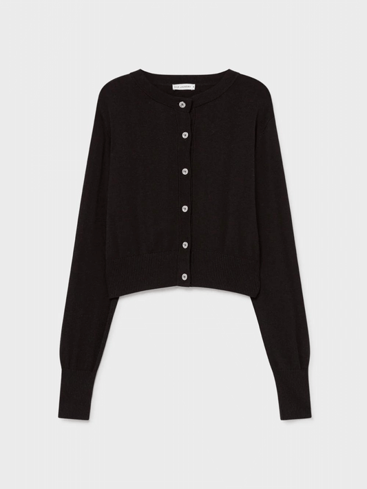 Cropped Cardigan in Black