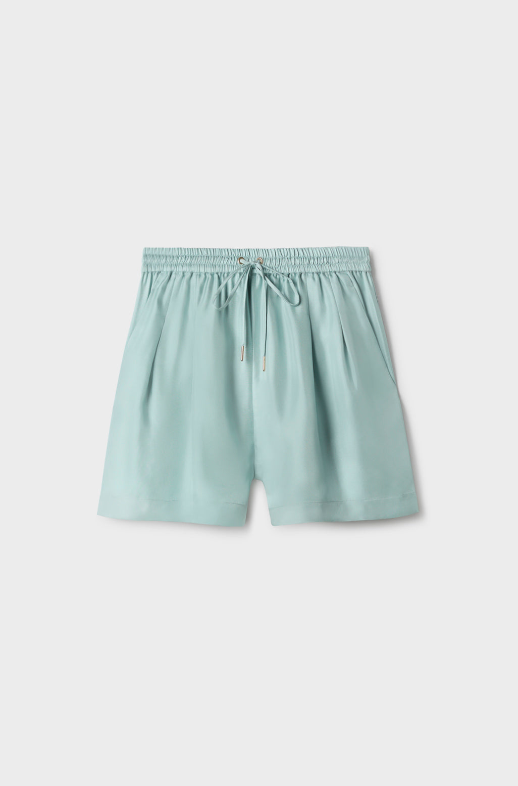Twill Slouch Shorts in Mist