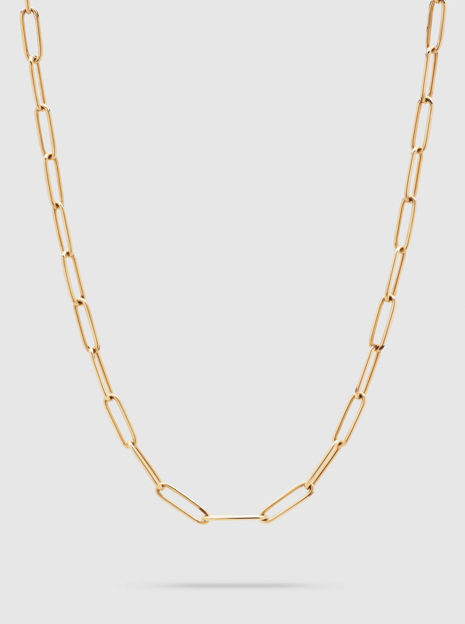 Gold Box Chain Necklace by Tom Wood
